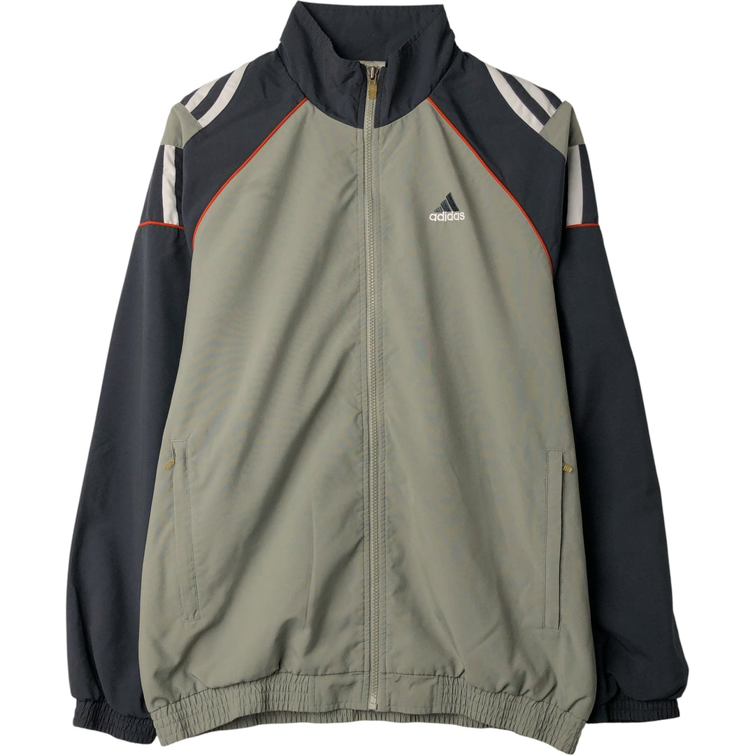 00'S adidas windbreaker, men's size S polyester gray type Vintage Second Hand