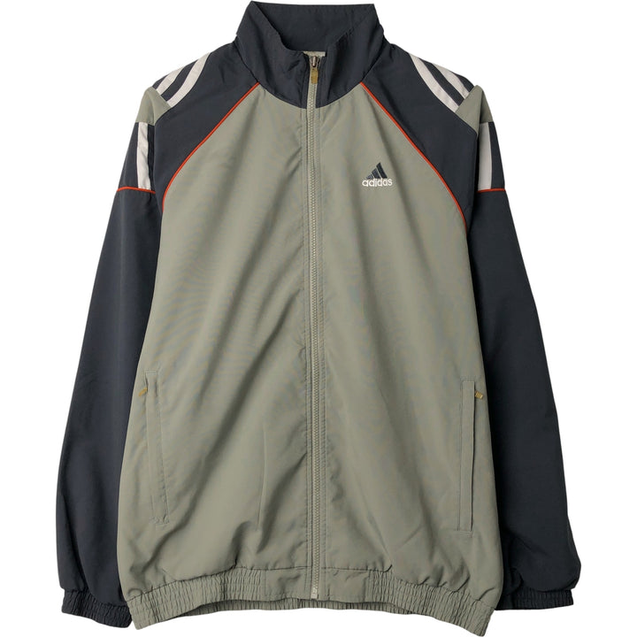 00'S adidas windbreaker, men's size S polyester gray type Vintage Second Hand
