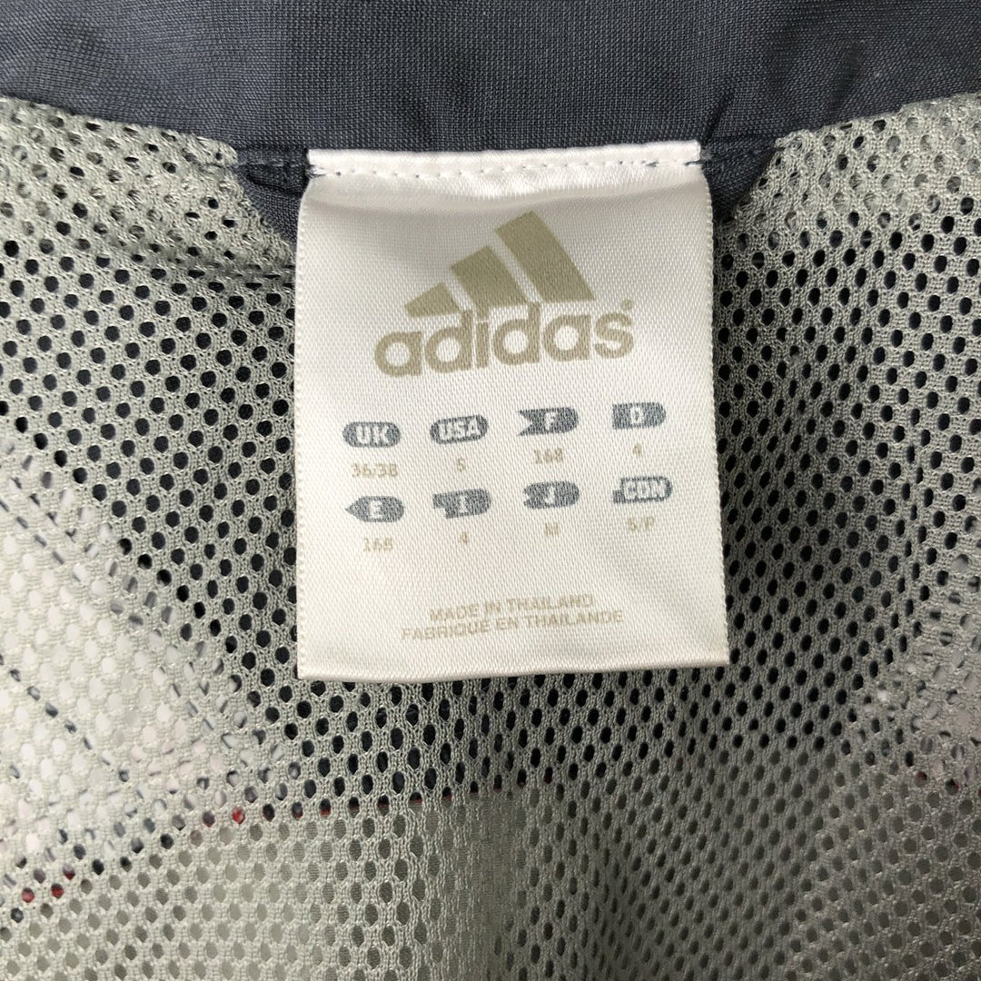 00'S adidas windbreaker, men's size S polyester gray type Vintage Second Hand