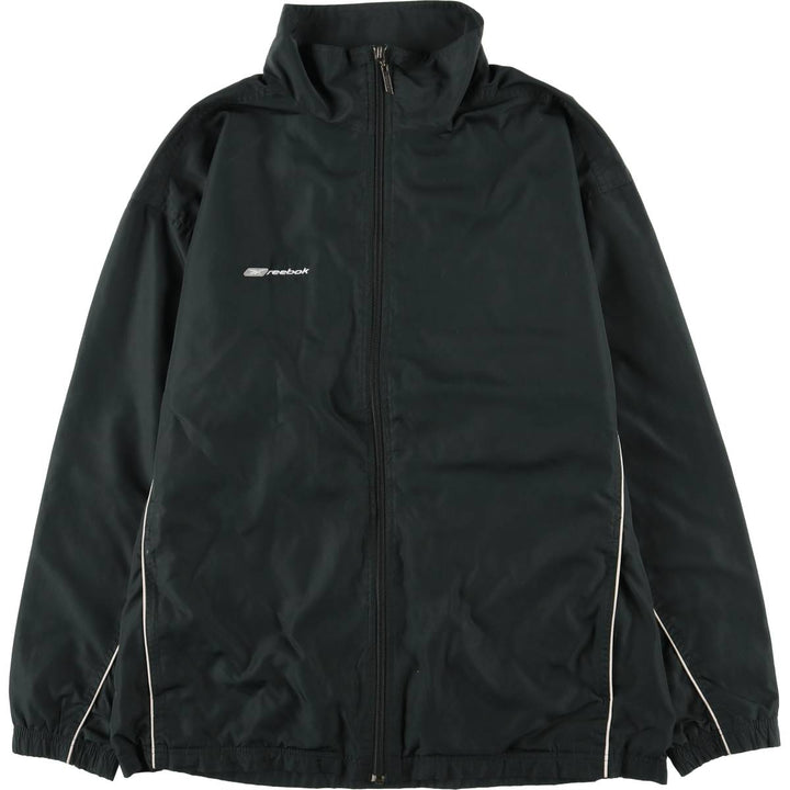 00s~ Reebok Windbreaker Men's L size polyester black type Vintage Second Hand