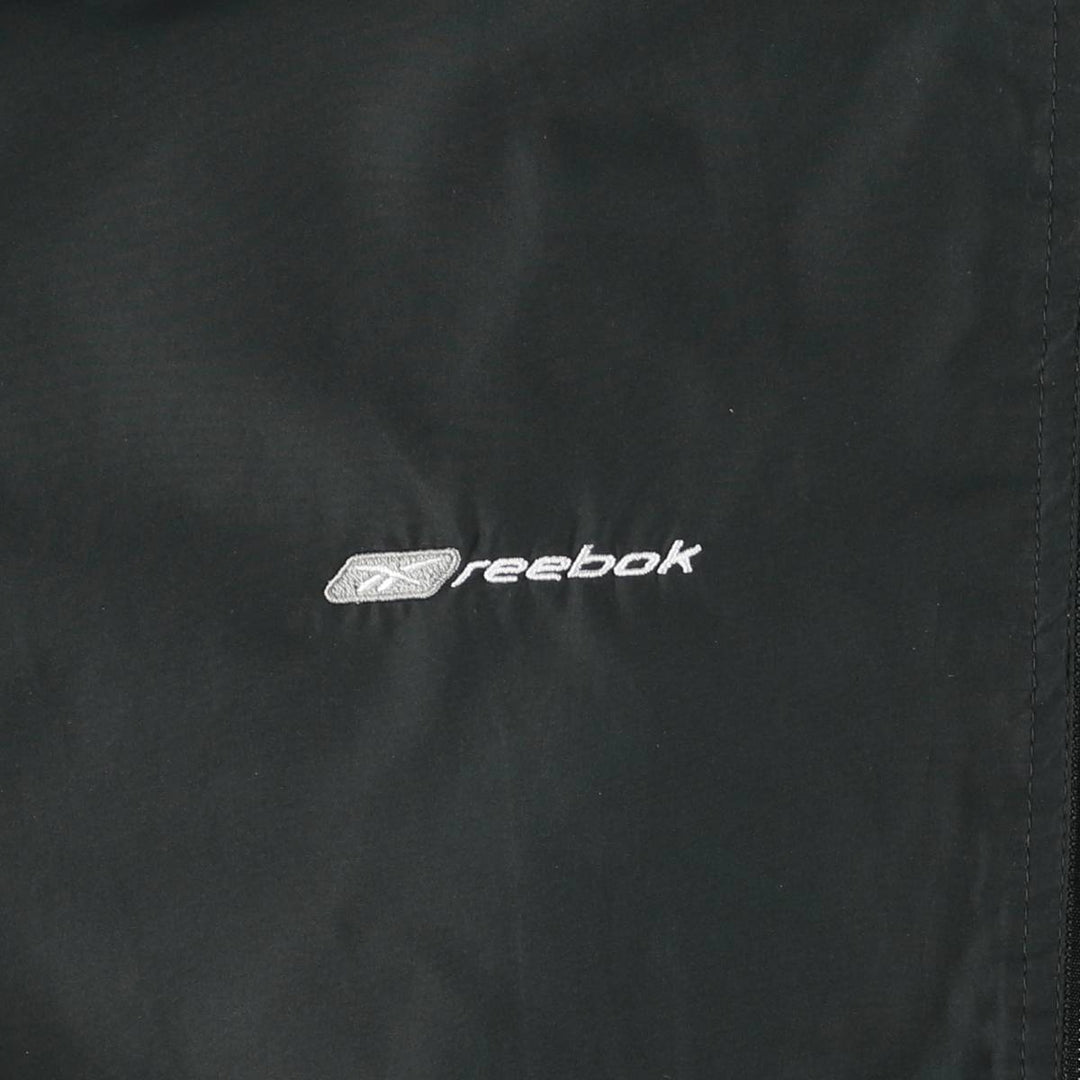 00s~ Reebok Windbreaker Men's L size polyester black type Vintage Second Hand