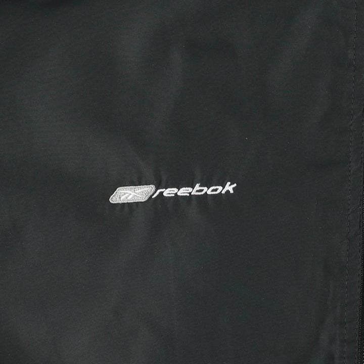 00s~ Reebok Windbreaker Men's L size polyester black type Vintage Second Hand