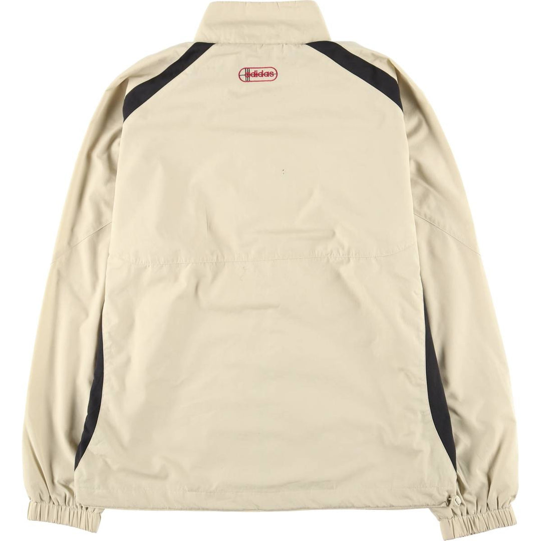 00'S adidas windbreaker, men's size L polyester Khaki type sage green Vintage Second Hand