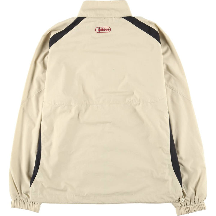 00'S adidas windbreaker, men's size L polyester Khaki type sage green Vintage Second Hand