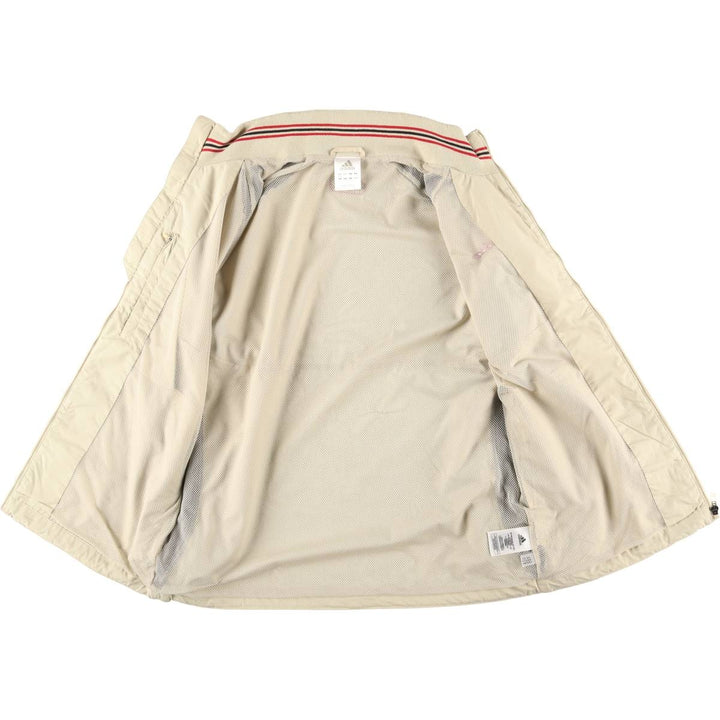 00'S adidas windbreaker, men's size L polyester Khaki type sage green Vintage Second Hand