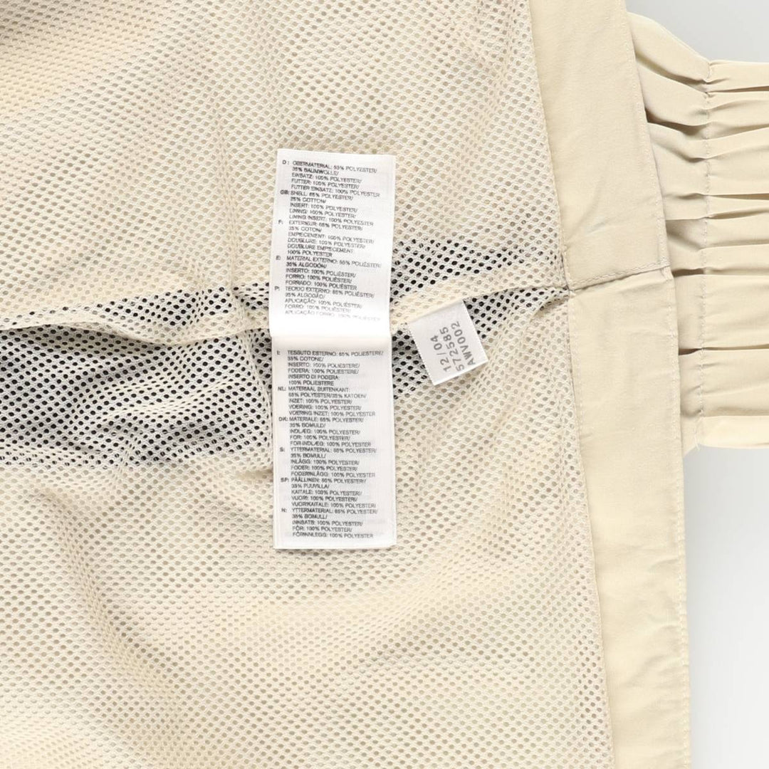 00'S adidas windbreaker, men's size L polyester Khaki type sage green Vintage Second Hand