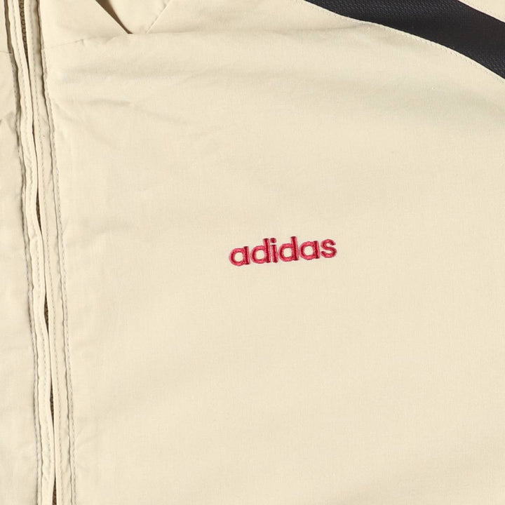 00'S adidas windbreaker, men's size L polyester Khaki type sage green Vintage Second Hand