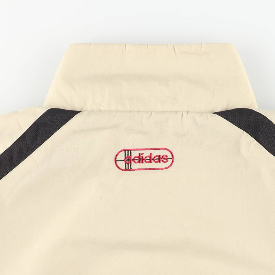 00'S adidas windbreaker, men's size L polyester Khaki type sage green Vintage Second Hand