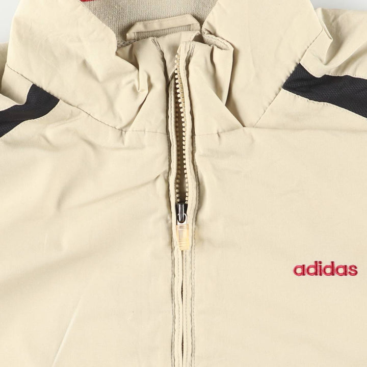 00'S adidas windbreaker, men's size L polyester Khaki type sage green Vintage Second Hand