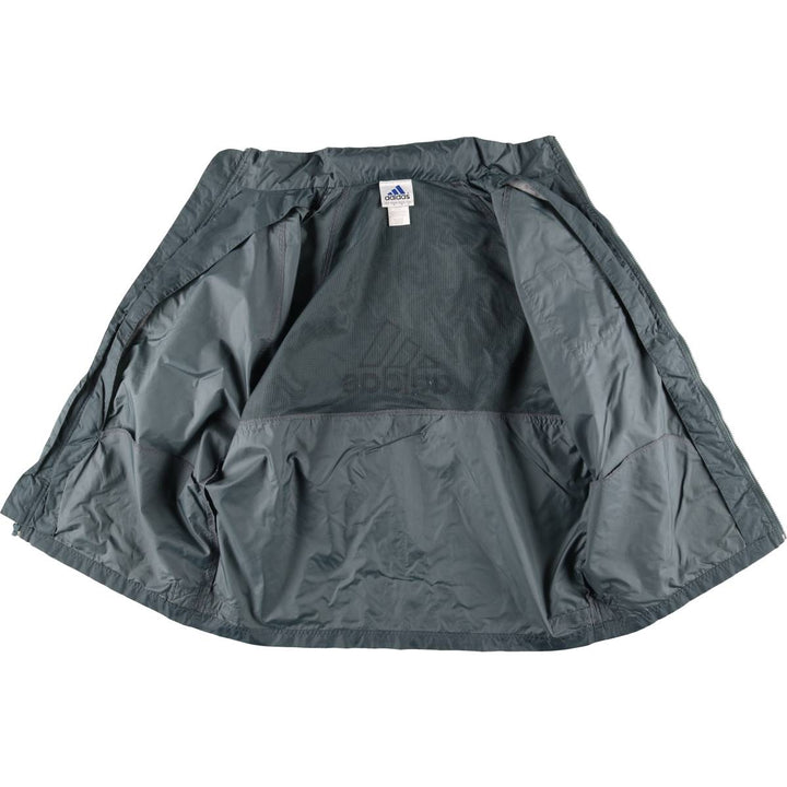 90s-00'S Adidas Back Logo Nylon Jacket, Men's Size L polyamide gray type Vintage Second Hand