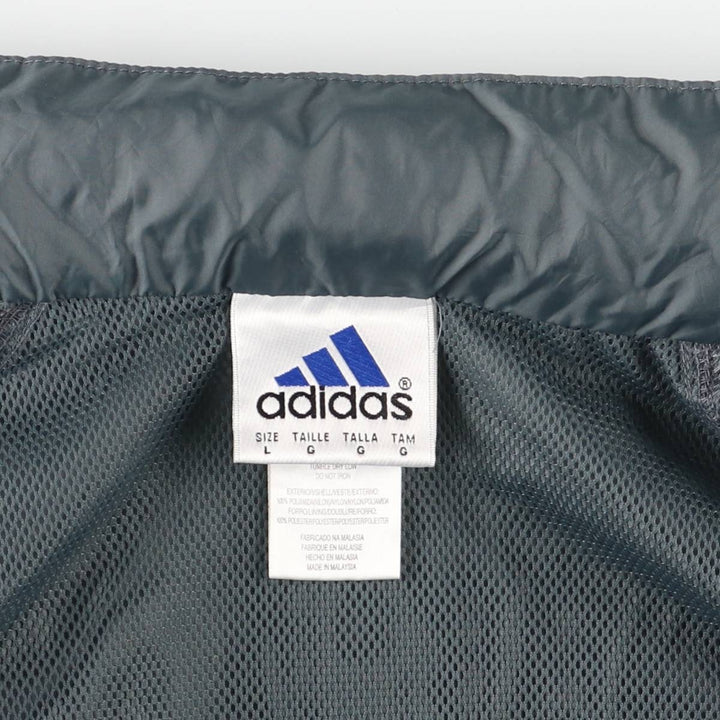 90s-00'S Adidas Back Logo Nylon Jacket, Men's Size L polyamide gray type Vintage Second Hand