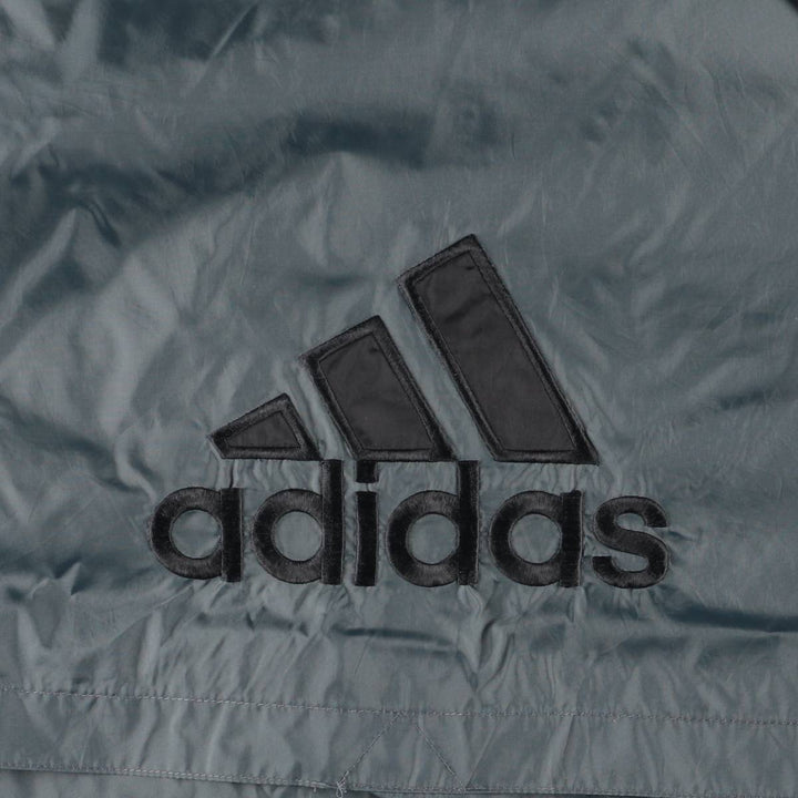 90s-00'S Adidas Back Logo Nylon Jacket, Men's Size L polyamide gray type Vintage Second Hand