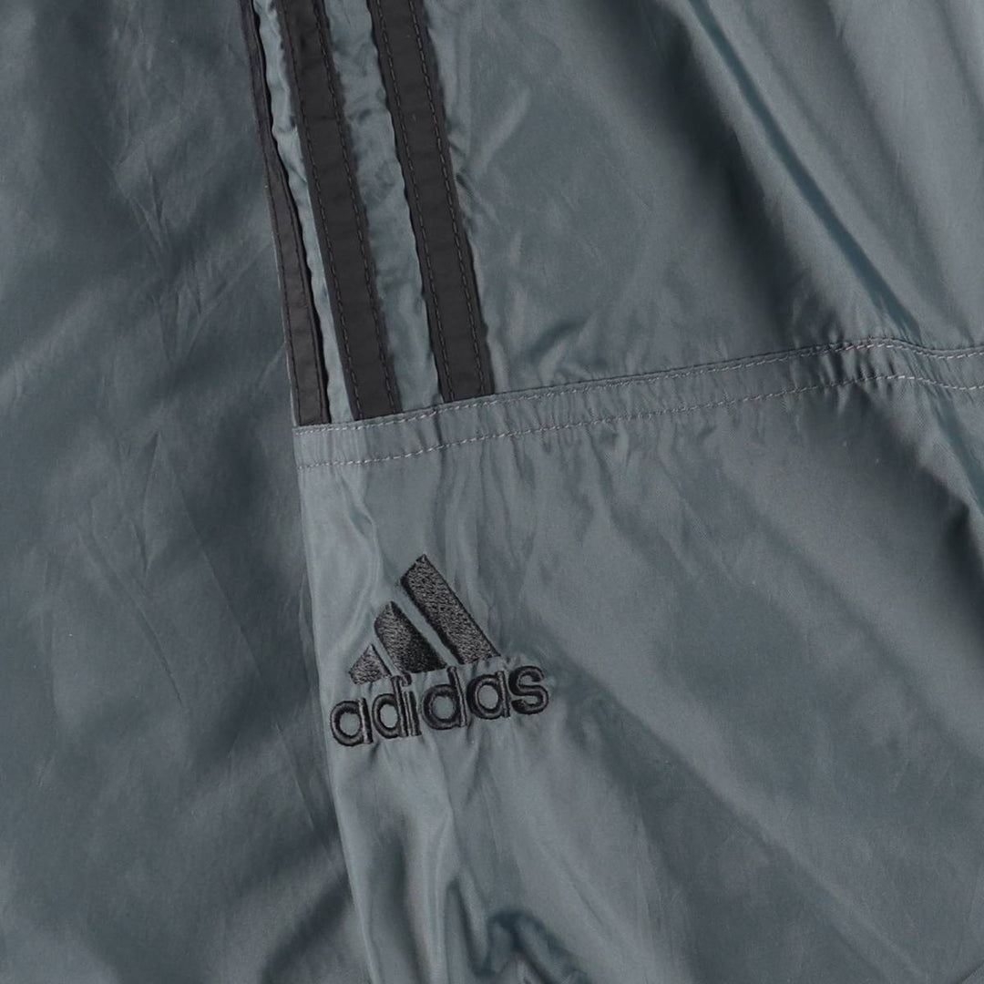90s-00'S Adidas Back Logo Nylon Jacket, Men's Size L polyamide gray type Vintage Second Hand