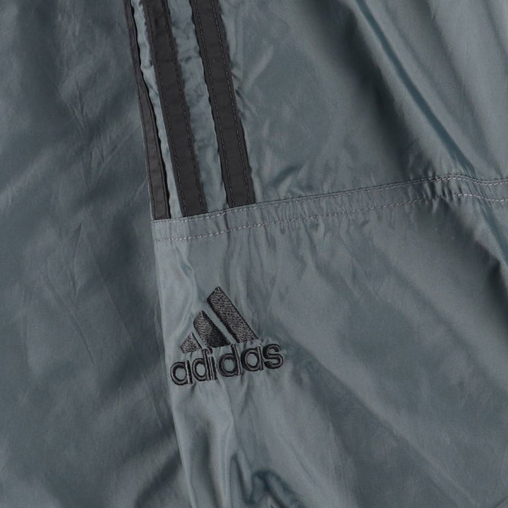 90s-00'S Adidas Back Logo Nylon Jacket, Men's Size L polyamide gray type Vintage Second Hand