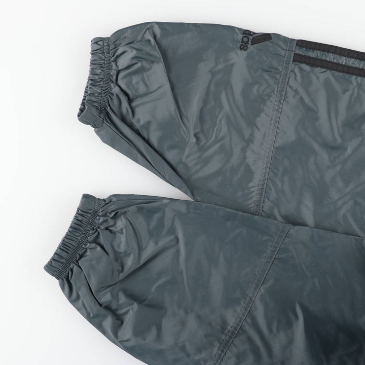 90s-00'S Adidas Back Logo Nylon Jacket, Men's Size L polyamide gray type Vintage Second Hand