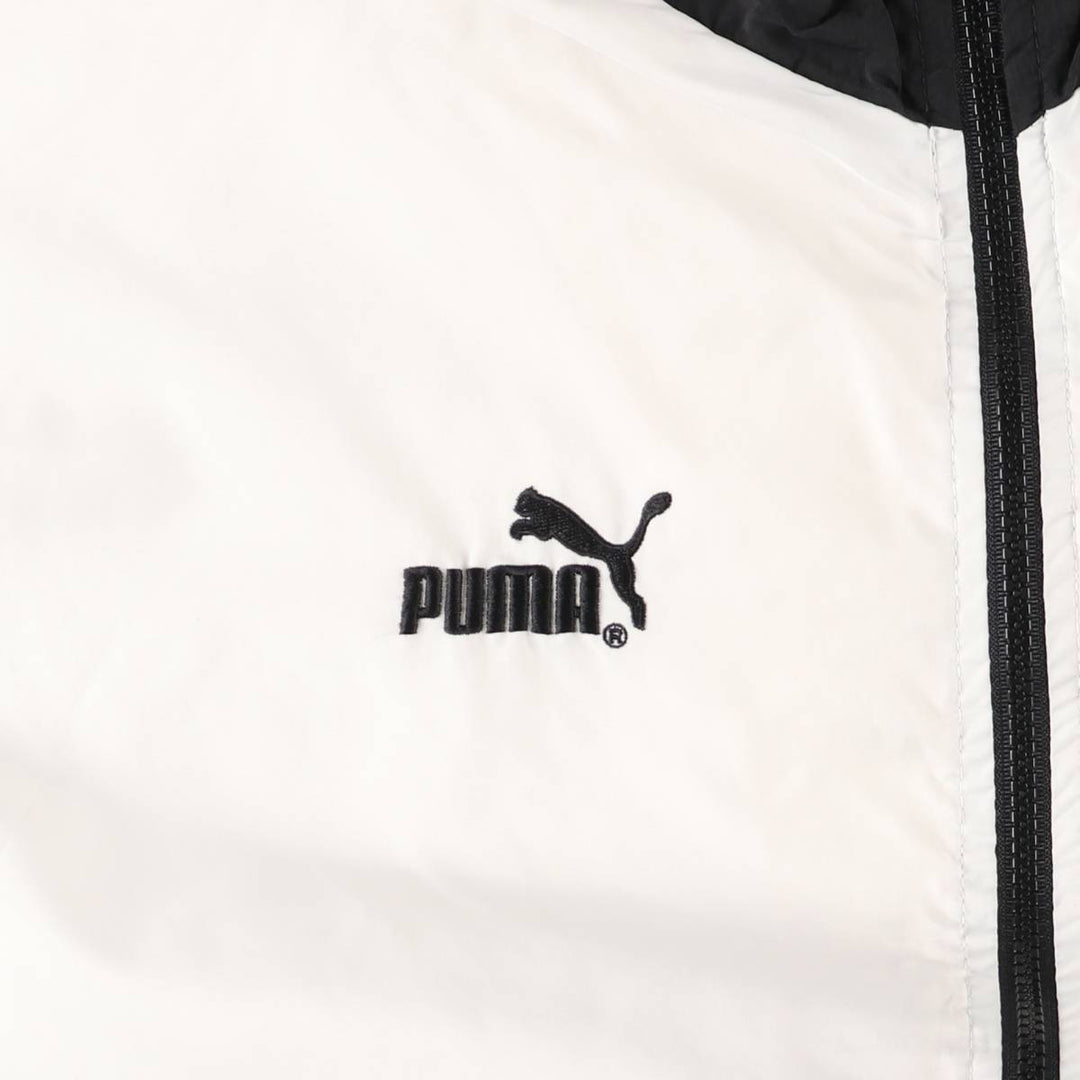 90'S Puma Nylon Jacket, Men's Size L, Vintage Nylon white type Vintage Second Hand