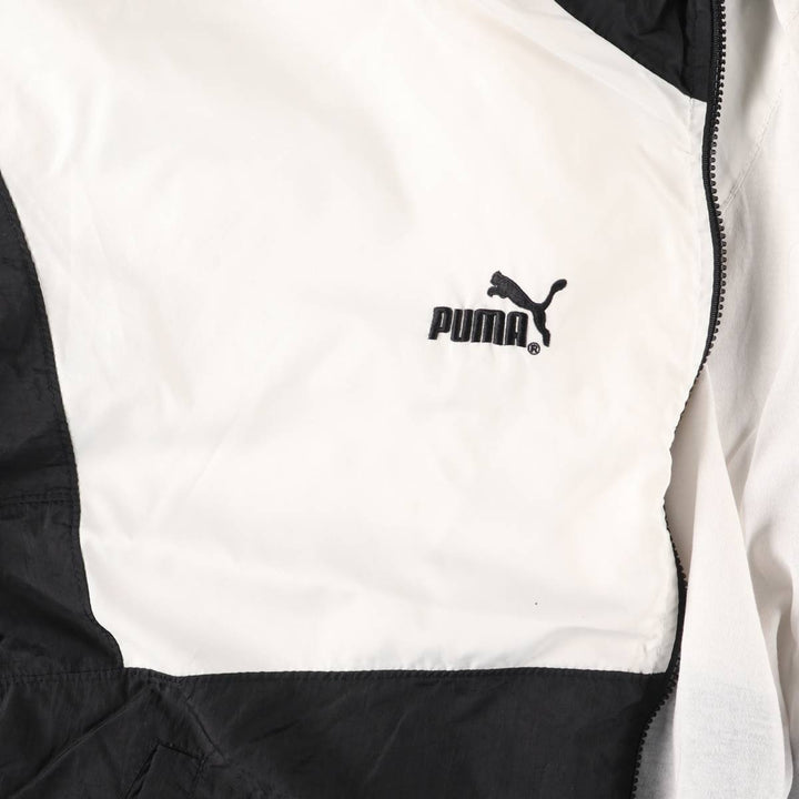 90'S Puma Nylon Jacket, Men's Size L, Vintage Nylon white type Vintage Second Hand