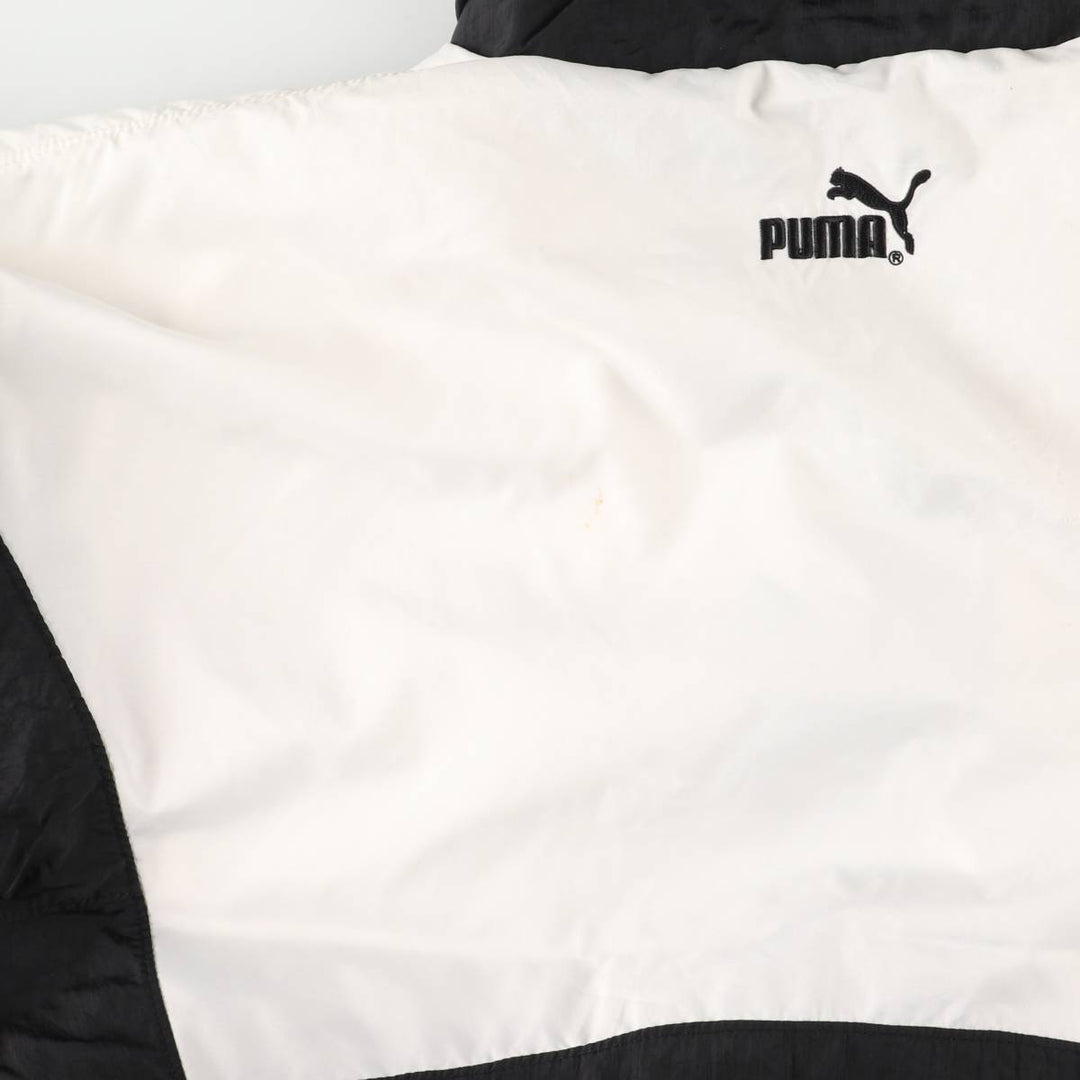 90'S Puma Nylon Jacket, Men's Size L, Vintage Nylon white type Vintage Second Hand