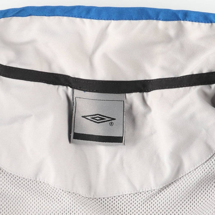 00'S Umbro UMBRO windbreaker, men's size L polyester gray type Vintage Second Hand