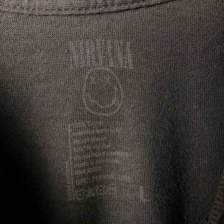 NIRVANA Nirvana Band T-shirt, Band T, Men's L size cotton Charcoal Vintage Second Hand
