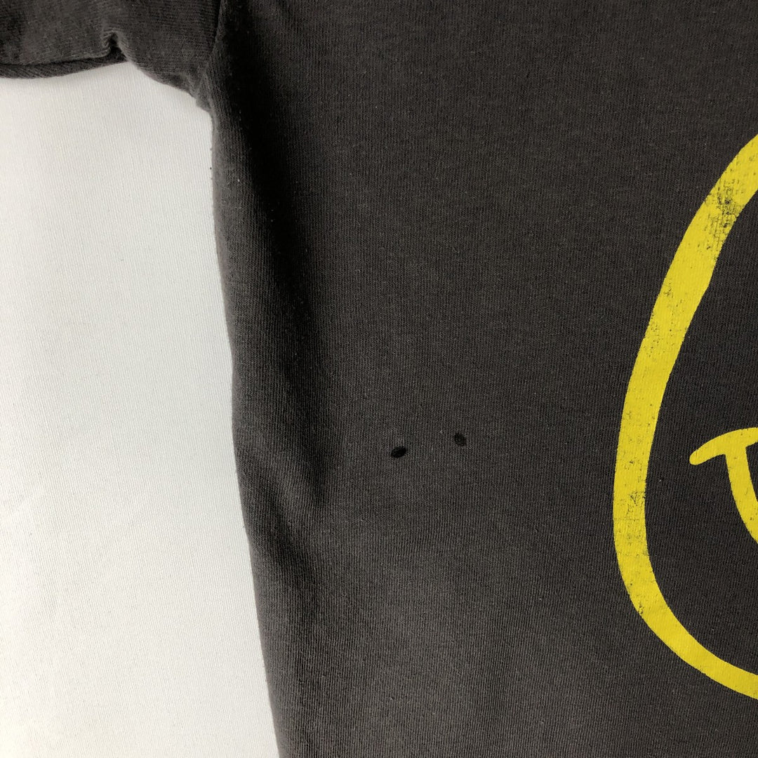 NIRVANA Nirvana Band T-shirt, Band T, Men's L size cotton Charcoal Vintage Second Hand