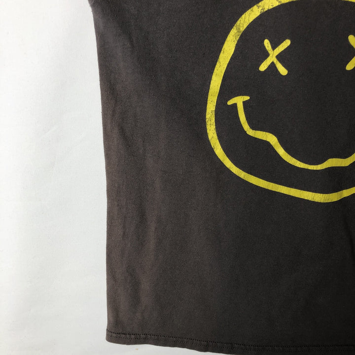 NIRVANA Nirvana Band T-shirt, Band T, Men's L size unclear Charcoal Vintage Second Hand