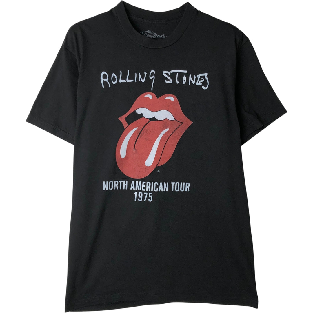 THE ROLLING STONES Band T-shirt, Men's M size cotton black type Vintage Second Hand