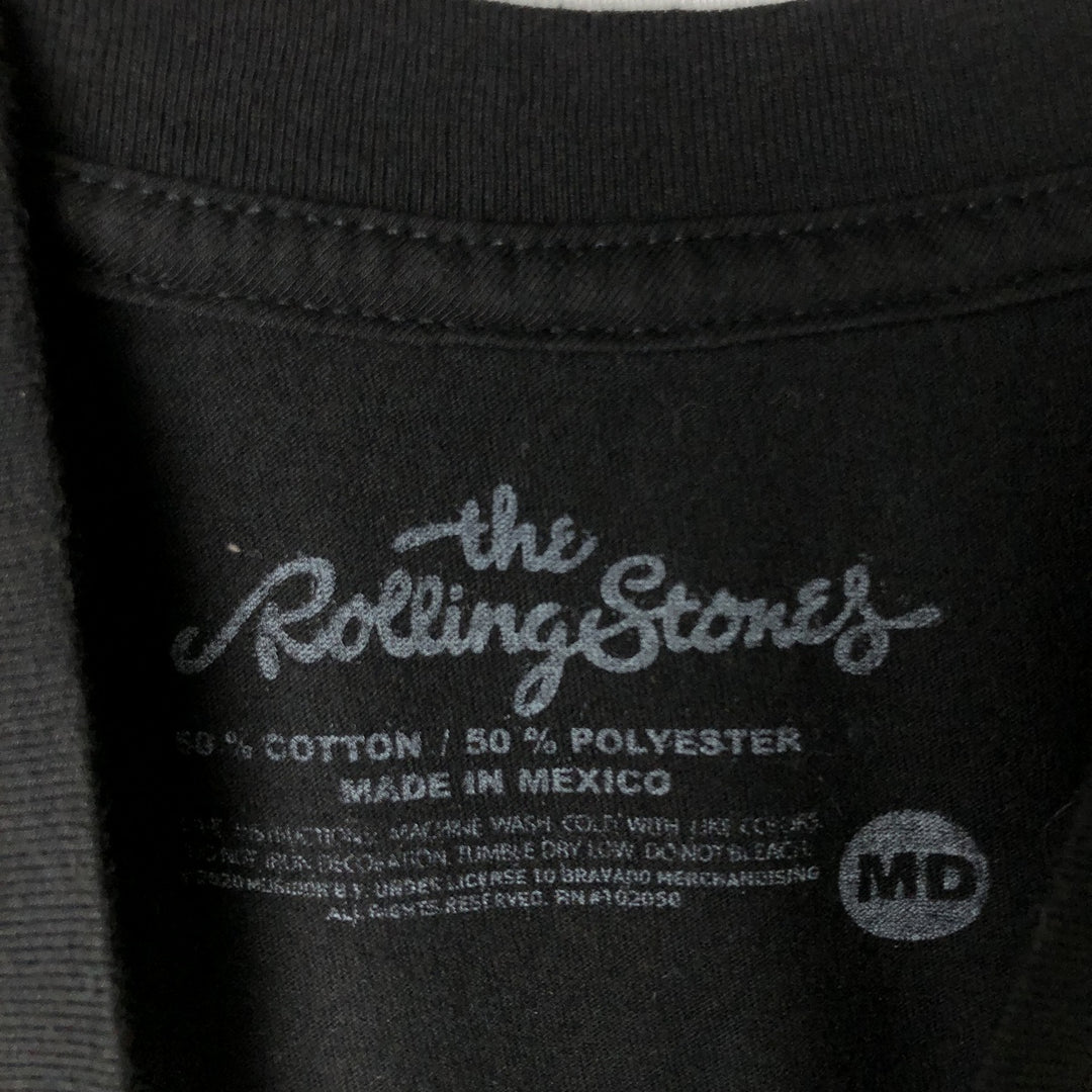 THE ROLLING STONES Band T-shirt, Men's M size cotton black type Vintage Second Hand