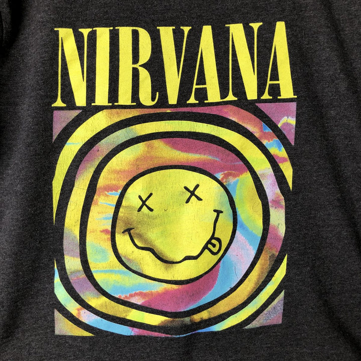 NIRVANA Nirvana Band T-shirt, Band T, Men's XL size unclear black type Vintage Second Hand