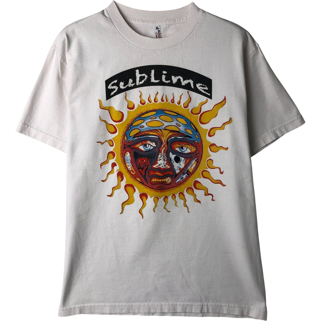 ALSTYLE SUBLIME Band T-Shirt, Men's Size Medium cotton white type Vintage Second Hand