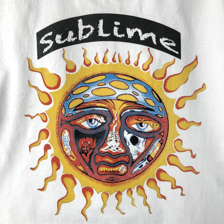 ALSTYLE SUBLIME Band T-Shirt, Men's Size Medium cotton white type Vintage Second Hand