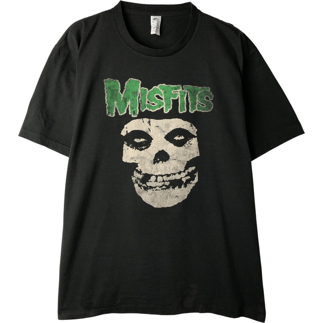 Vintage Misfits bunny rabbit skull pattern band t-shirt, size XXL, men's cotton black type Vintage Second Hand