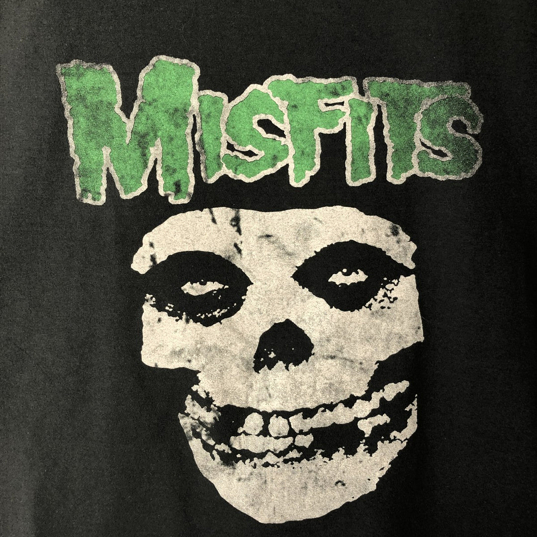 Vintage Misfits bunny rabbit skull pattern band t-shirt, size XXL, men's cotton black type Vintage Second Hand