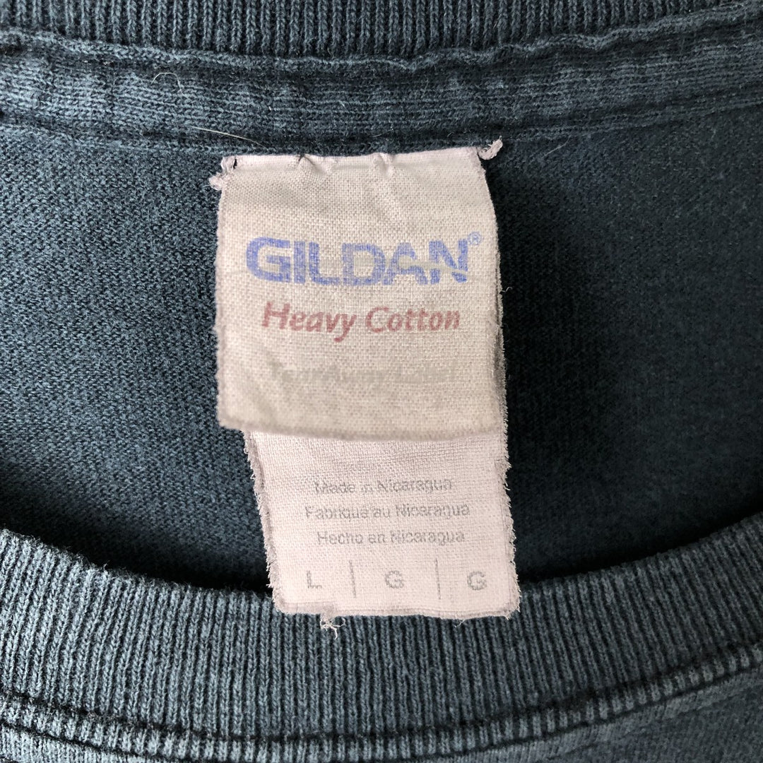 Gildan Pink Floyd Band T-Shirt, Men's Size L cotton black type Vintage Second Hand