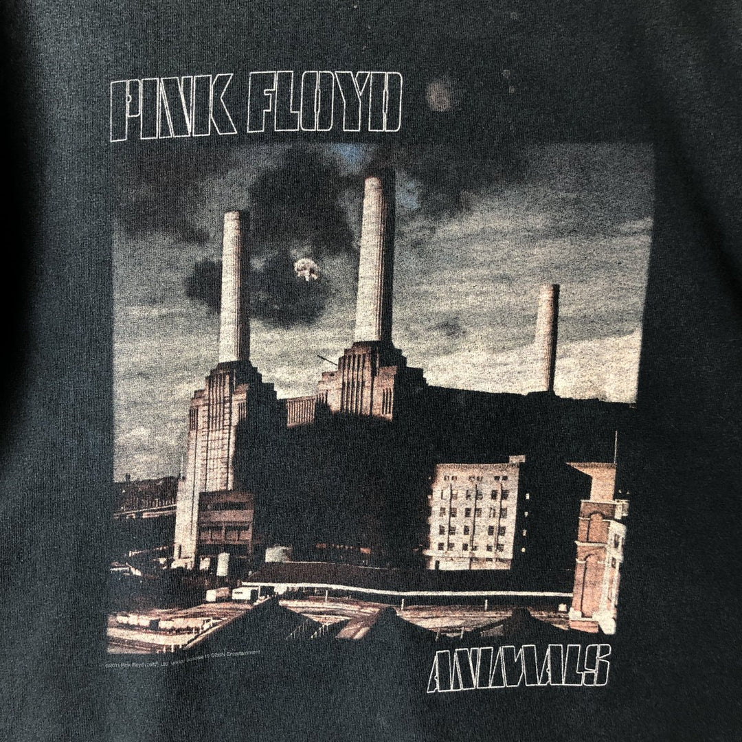 Gildan Pink Floyd Band T-Shirt, Men's Size L cotton black type Vintage Second Hand