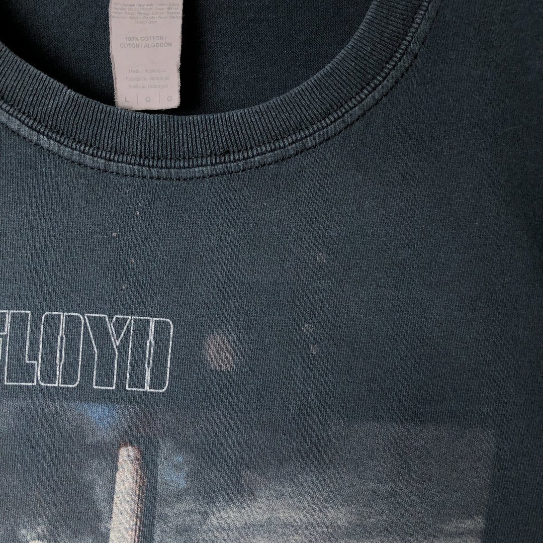 Gildan Pink Floyd Band T-Shirt, Men's Size L cotton black type Vintage Second Hand