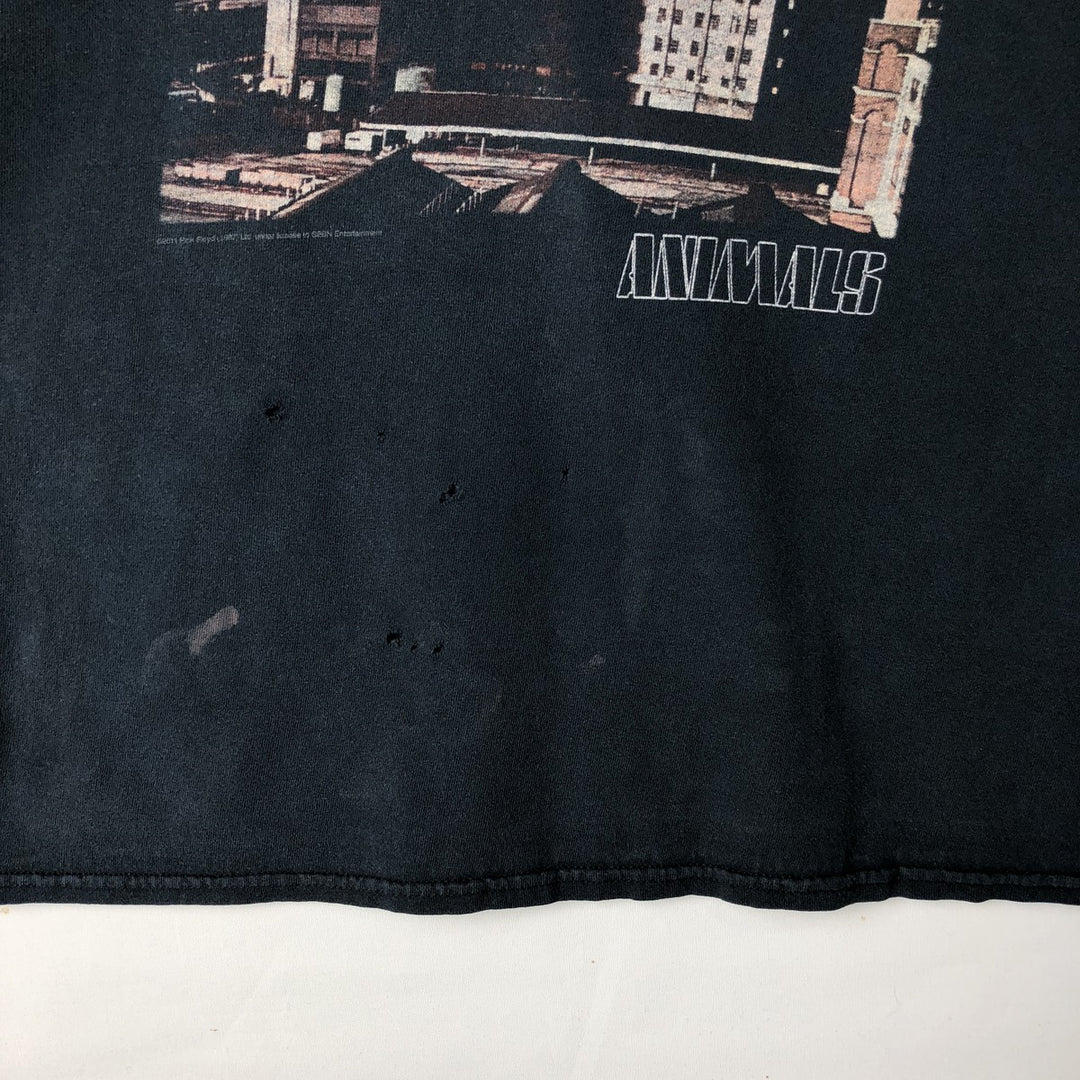 Gildan Pink Floyd Band T-Shirt, Men's Size L cotton black type Vintage Second Hand