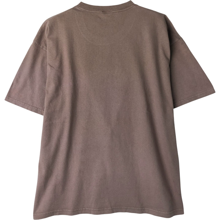 2000'S Authentic Rockware Rolling Stones Flock Print Band T-Shirt, Men's Size XL cotton brown type Vintage Second Hand