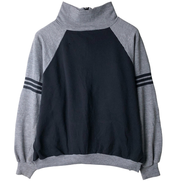 Vintage 1980'S sportswear full-zip sweatshirt, made in the USA, men's size XL polyester black type Vintage Second Hand