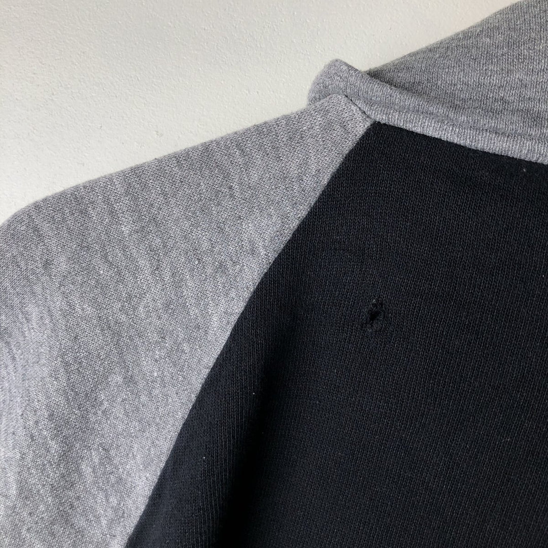 Vintage 1980'S sportswear full-zip sweatshirt, made in the USA, men's size XL polyester black type Vintage Second Hand