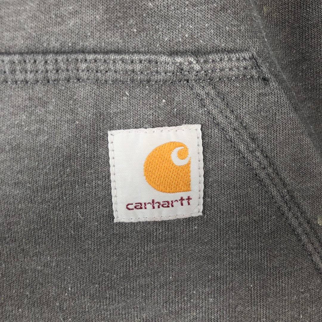 Carhartt ORIGINAL FIT sweat full zip hoodie, men's size M cotton gray type Vintage Second Hand