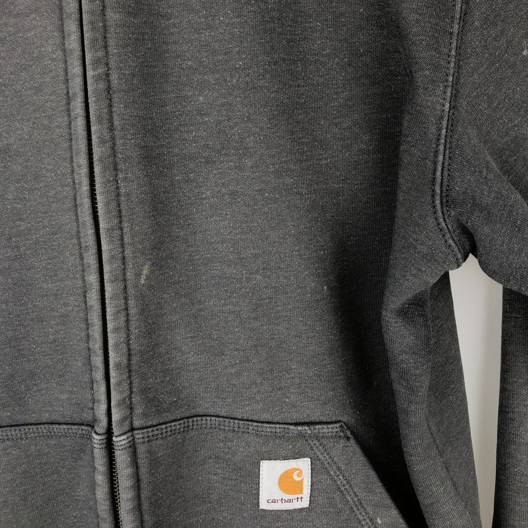 Carhartt ORIGINAL FIT sweat full zip hoodie, men's size M cotton gray type Vintage Second Hand