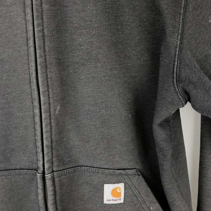 Carhartt ORIGINAL FIT sweat full zip hoodie, men's size M cotton gray type Vintage Second Hand