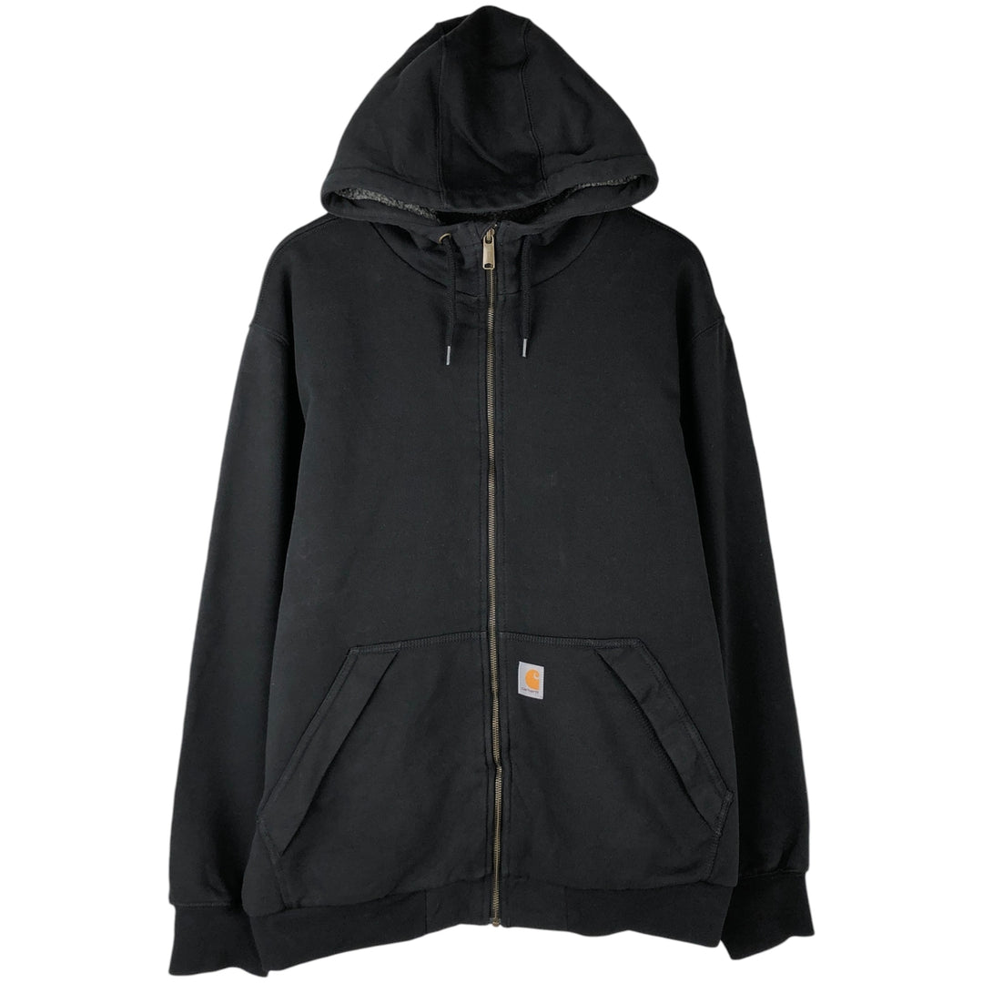 Carhartt Relaxed Fit Sweat Full Zip Hoodie, Men's XL cotton black type Vintage Second Hand