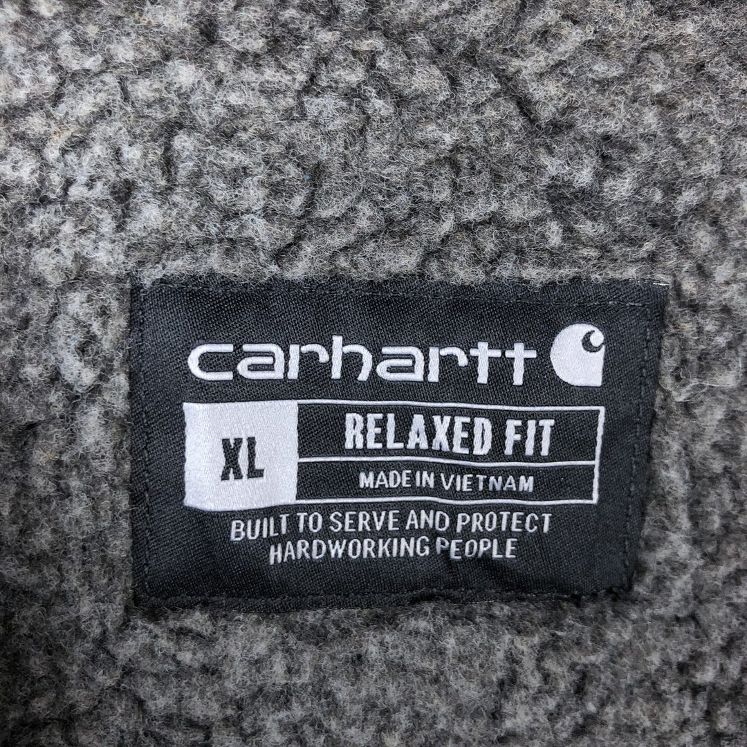 Carhartt Relaxed Fit Sweat Full Zip Hoodie, Men's XL cotton black type Vintage Second Hand