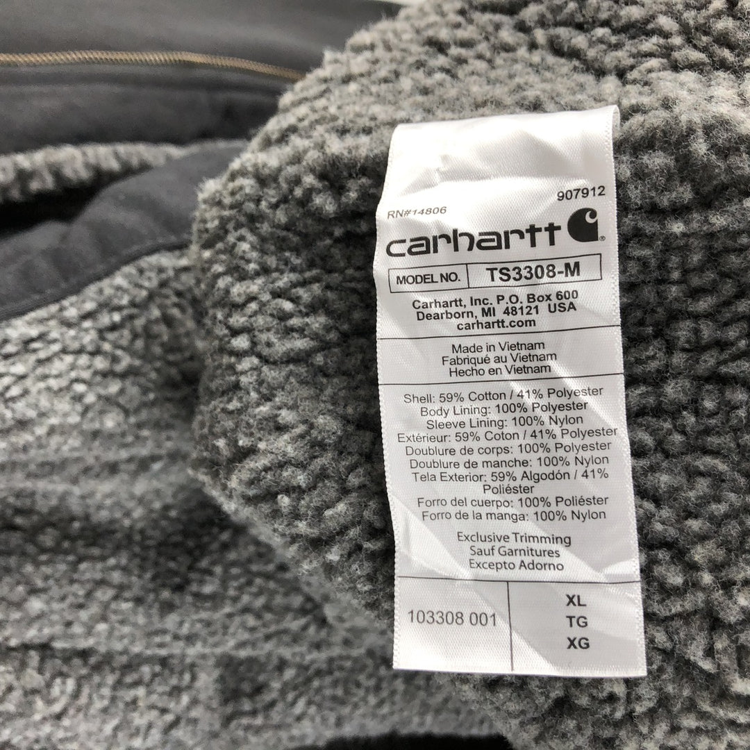 Carhartt Relaxed Fit Sweat Full Zip Hoodie, Men's XL cotton black type Vintage Second Hand