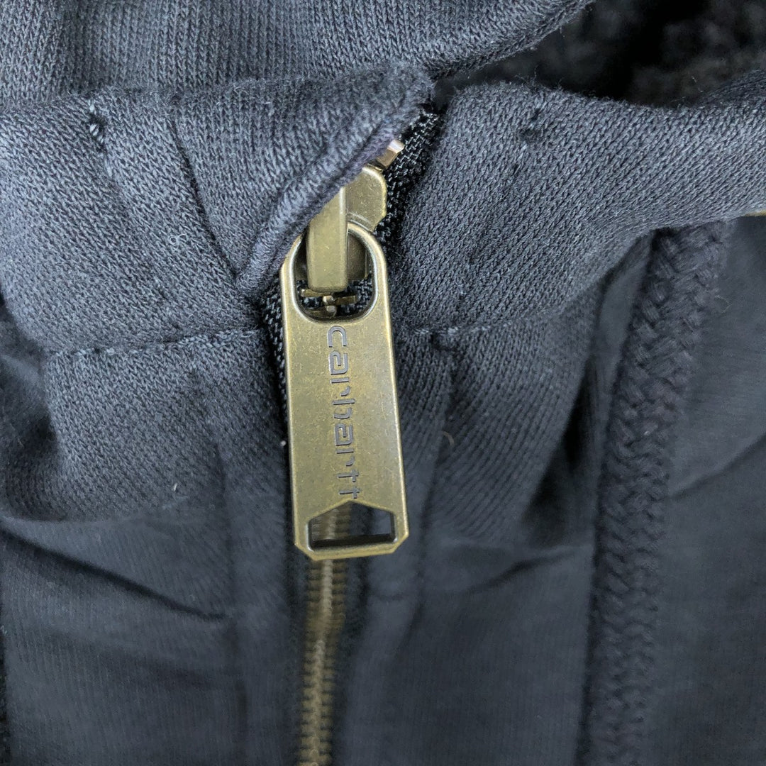 Carhartt Relaxed Fit Sweat Full Zip Hoodie, Men's XL cotton black type Vintage Second Hand