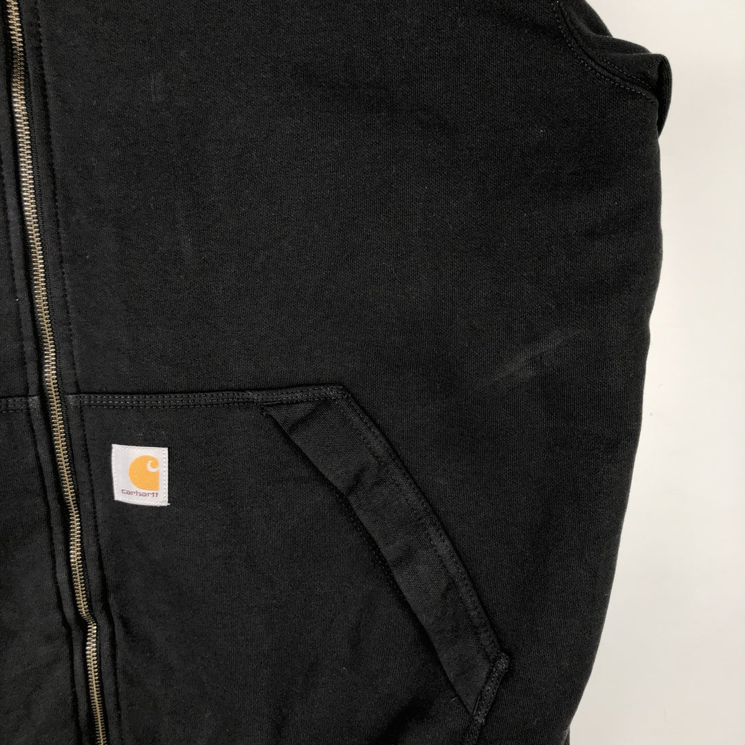 Carhartt Relaxed Fit Sweat Full Zip Hoodie, Men's XL cotton black type Vintage Second Hand