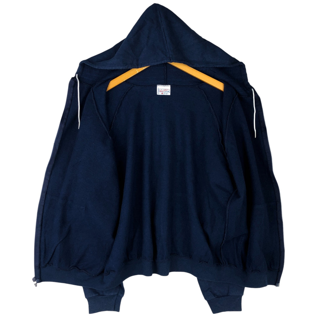 1980'S Third Street Hershey's Advertising Full-Zip Hoodie, Made in USA, Men's Size L, Vintage unclear navy blue type Vintage Second Hand