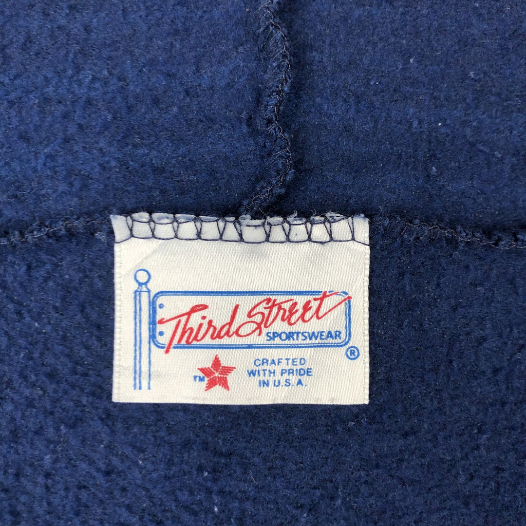 1980'S Third Street Hershey's Advertising Full-Zip Hoodie, Made in USA, Men's Size L, Vintage unclear navy blue type Vintage Second Hand